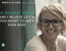 Tablet Screenshot of bodylovebyemily.com